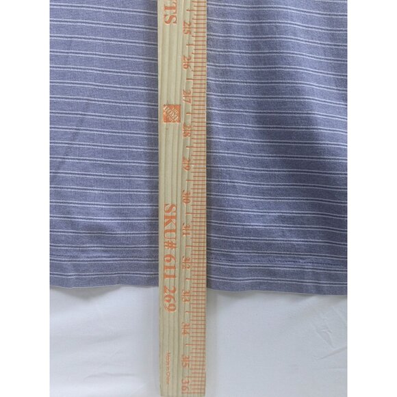 Nike Tiger Woods Mens Striped Golf Polo Shirt Short Sleeve Blue XXL Performance - Picture 4 of 10